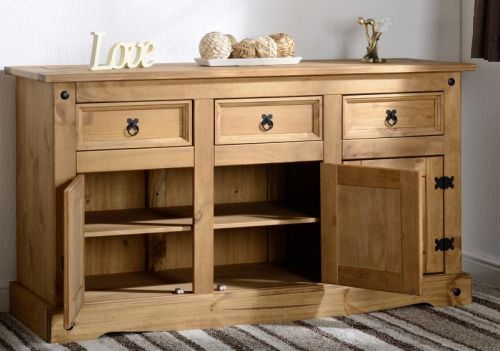 Click Here To Enlarge This Photo Of Corona 3 Door 3 Drawer Sideboard