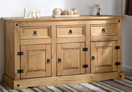 Click Here To Enlarge This Photo Of Corona 3 Door 3 Drawer Sideboard