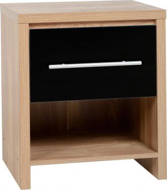 Click Here To Enlarge This Photo Of Seville 1 Drawer Bedside Cabinet