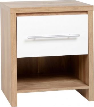 Click Here To Enlarge This Photo Of Seville 1 Drawer Bedside Cabinet
