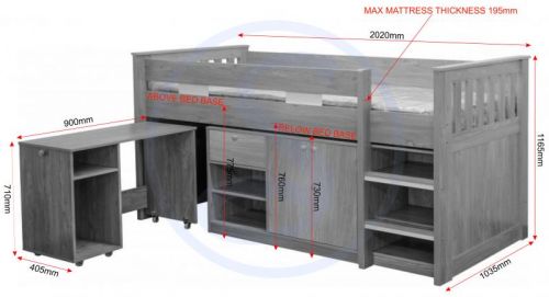 Click Here To Enlarge This Photo Of Merlin study bunk