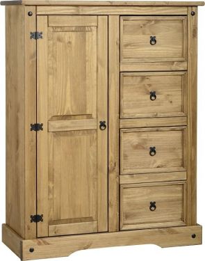 Click Here To Enlarge This Photo Of corona 1 door 4 drawer low wardrobe