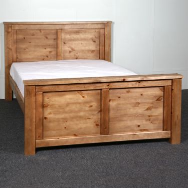 Click Here To Enlarge This Photo Of Chunky panel 6ft super king high foot end bed frame