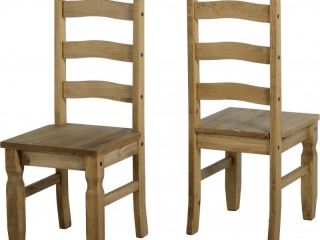 Corona Chair in Distressed Waxed Pine