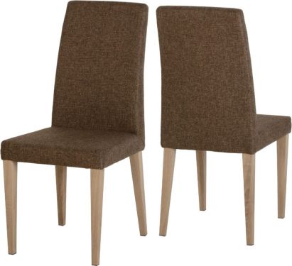 Click Here To Enlarge This Photo Of Milan Chair in Brown Faux Leather/Chrome