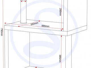 Charisma high gloss 3 shelf unit