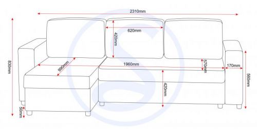 Click Here To Enlarge This Photo Of Dora Corner Sofa Bed