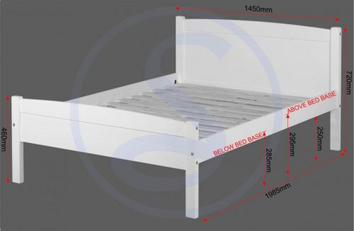 Click Here To Enlarge This Photo Of Amber 4ft6 double bed frame.