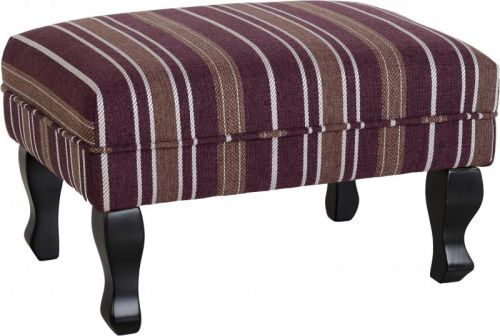 Click Here To Enlarge This Photo Of Sherborne Fireside Chair in Burgundy Stripe.