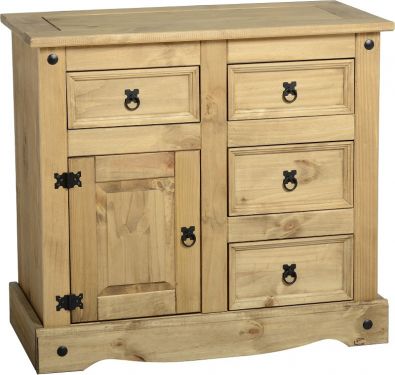 Click Here To Enlarge This Photo Of Corona 1 Door 4 Drawer Sideboard