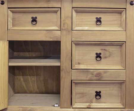 Click Here To Enlarge This Photo Of Corona 1 Door 4 Drawer Sideboard