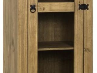 Corona 1 Door 2 Drawer Glass Display Unit