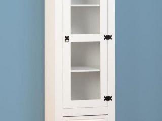Corona 1 Door 2 Drawer Glass Display Unit