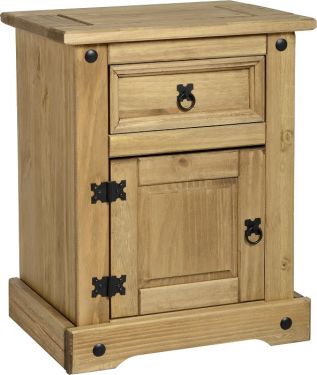 Click Here To Enlarge This Photo Of Corona 1 Drawer 1 Door Bedside Cabinet