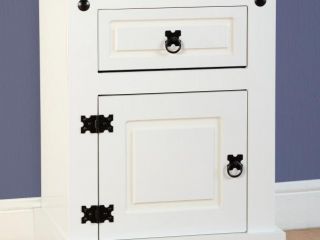Corona 1 Drawer 1 Door Bedside Cabinet