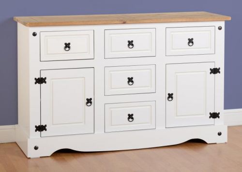 Click Here To Enlarge This Photo Of Corona 2 Door 5 Drawer Sideboard