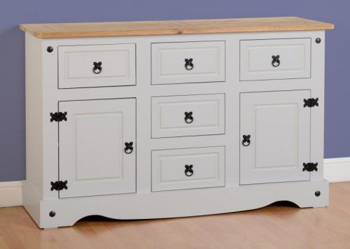 Click Here To Enlarge This Photo Of Corona 2 Door 5 Drawer Sideboard