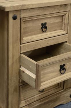 Click Here To Enlarge This Photo Of Corona 3 Drawer Bedside Chest
