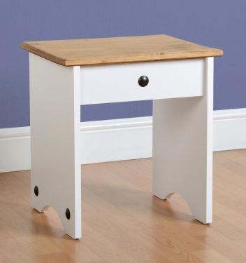 Click Here To Enlarge This Photo Of Corona 3 Drawer Dressing Table in Grey or white