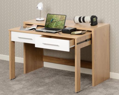 Click Here To Enlarge This Photo Of Seville 2 Drawer Slider Desk.