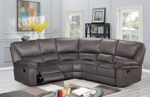 Click Here To Enlarge This Photo Of Boston Grey Fabric Recliner