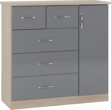 Click Here To Enlarge This Photo Of Navada 5 Drawer Low Wardrobe