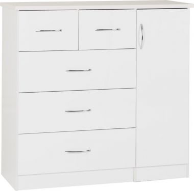 Click Here To Enlarge This Photo Of Navada 5 Drawer Low Wardrobe