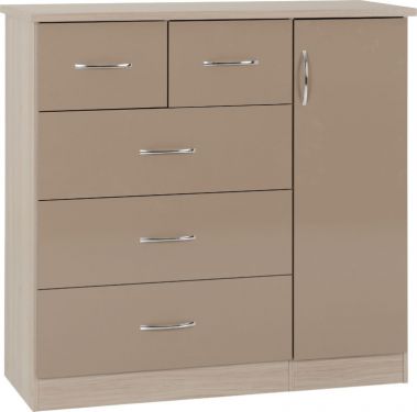 Click Here To Enlarge This Photo Of Navada 5 Drawer Low Wardrobe
