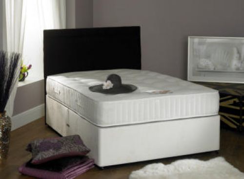 Click Here To Enlarge This Photo Of Buckingham Silk Pocket Sprung divan set.