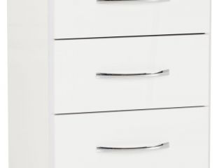 Nevada 3 Drawer Bedside Chest
