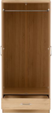 Click Here To Enlarge This Photo Of Nevada Mirrored 2 Door 1 Drawer Wardrobe 
