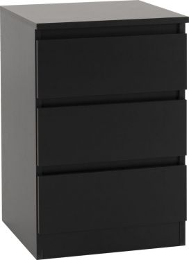 Click Here To Enlarge This Photo Of Malvern 3 Drawer Bedside