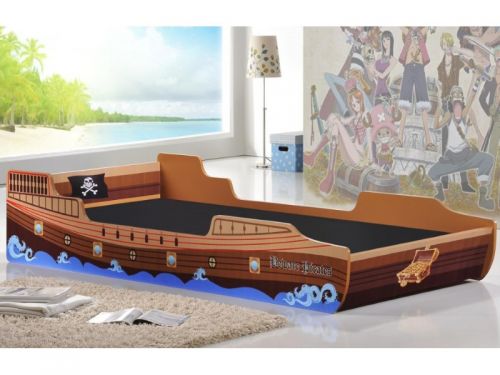Click Here To Enlarge This Photo Of The Caribbean Pirate Ship Bed Frame.