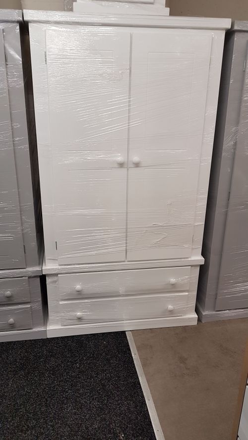 Click Here To Enlarge This Photo Of pine 2 door 2 drawer wardrobe