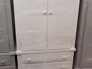 pine 2 door 2 drawer wardrobe