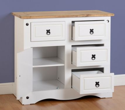 Click Here To Enlarge This Photo Of Corona 1 Door 4 Drawer Sideboard 
