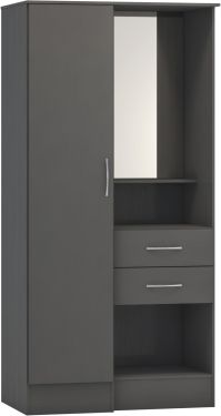Click Here To Enlarge This Photo Of Nevada Vanity 1 Door Wardrobe.
