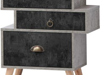 Nordic 2 Drawer Bed Side.