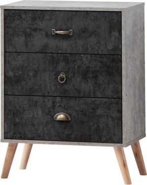Click Here To Enlarge This Photo Of Nordic 3 Drawer Chest.