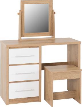 Click Here To Enlarge This Photo Of Seville 3 Drawer Dressing Table Set.