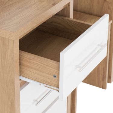 Click Here To Enlarge This Photo Of Seville 3 Drawer Dressing Table Set.