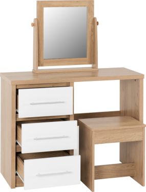 Click Here To Enlarge This Photo Of Seville 3 Drawer Dressing Table Set.