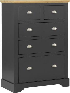 Click Here To Enlarge This Photo Of Toledo 3+2 Drawer Chest.