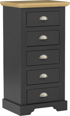 Click Here To Enlarge This Photo Of Toledo 5 Drawer Narrow Chest.