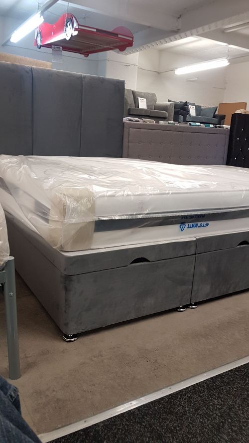 Click Here To Enlarge This Photo Of George Double  Ottoman Bed Frame.