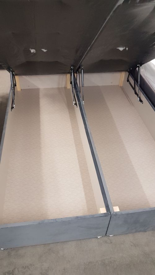 Click Here To Enlarge This Photo Of George Double  Ottoman Bed Frame.
