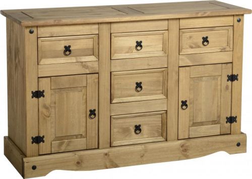 Click Here To Enlarge This Photo Of Corona 2 Door 5 Drawer Sideboard 