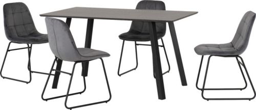 Click Here To Enlarge This Photo Of Berlin Dining Set with Lukas Chairs.