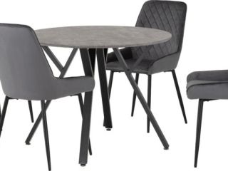 Athens Round Dining Set with Avery Chairs.