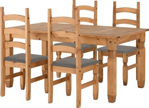 Click Here To Enlarge This Photo Of Corona Extending Dining Set (4 Chairs).